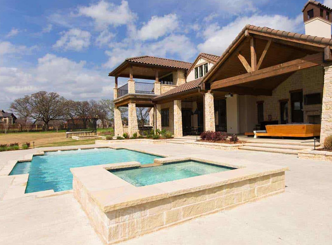 house with pool